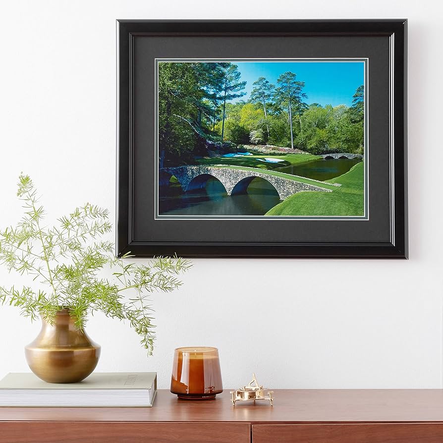 貴重 ゴルフ マスターズ Augusta 額付き絵画 アメリカ Golf Art | Framed Golf Art
